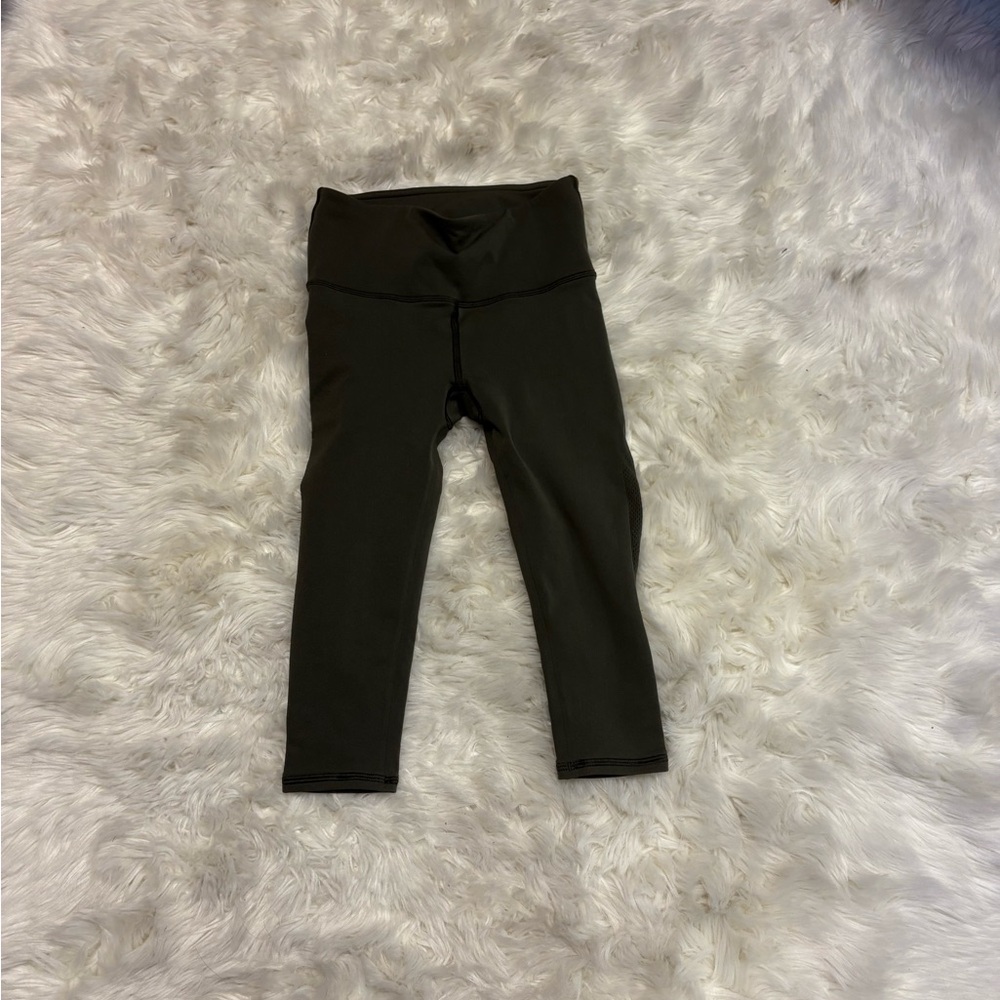 Lululemon Deep Green Cropped Leggings-Size 0